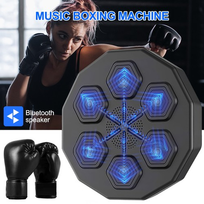 #ad #ad 2025 Upgraded Smart Music Boxing MachineWall Mounted Music Boxing With Gloves $57.79