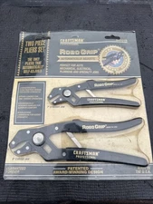 2pk Sears Craftsman USA Nos Robo Grip 7” Straight Jaw 9” Curved 45019 Rare 