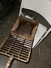 Vintage Portable Small Hibachi Charcoal Grill, Metal Grate, Wood Handle Brown — photo 10
