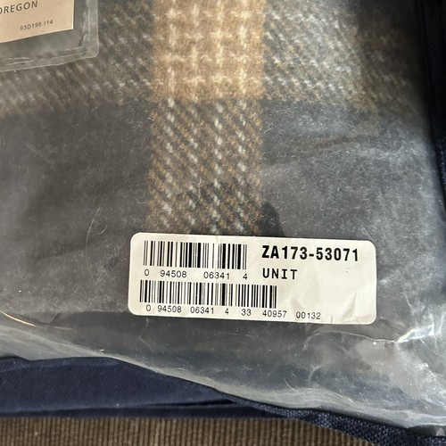 Pendleton Eco-Wise Washable Wool Twin Blanket & Pillow Sham (NEW) Plaid - Picture 2 of 8