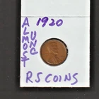 1920   LINCOLN  CENT  ~ ALMOST UNCIRCULATED ~  RS COINS #33i FREE SHIP
