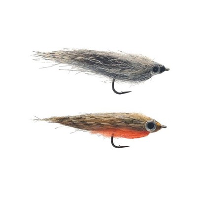 Stichling Meerforellenfliege handgebunden auf Ahrex Haken Out for Trout