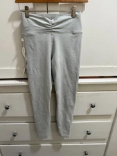 Vuori Clean Elevation NWT Ruched Legging Sky Grey Heather Women's Size S VW4120