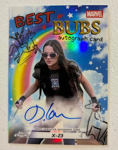 2025 Topps Chrome Deadpool Best Bubs Dafne Keen X-23 Autograph Auto Card