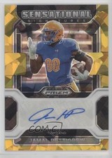 2023 Panini Chronicles Draft Picks Gold Ice Prizm Jamal Pettigrew Auto 0hr5