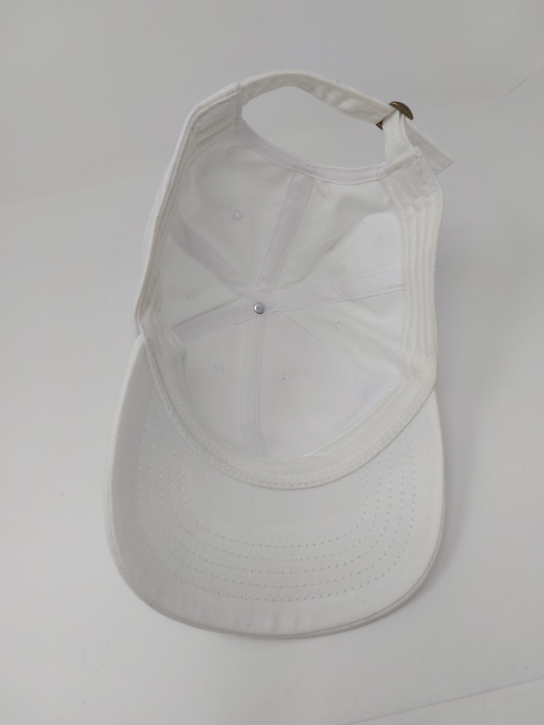 White Blank Strap Back Hat Adjustable Cap - image 6