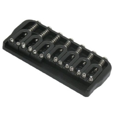 Hipshot Fixed 7-String Hardtail Electric Guitar Bridge, .Black Black 