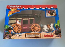 Fisher-Price 1996 Great Adventures Cannonball Coach NEW