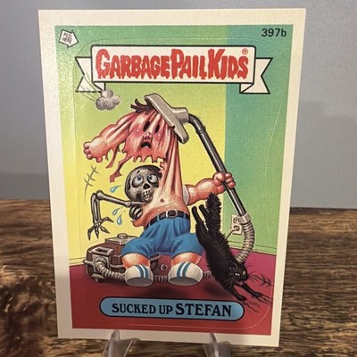 1987 TOPPS GARBAGE PAIL KIDS  SUCKED UP STEFAN  TRADING CARD