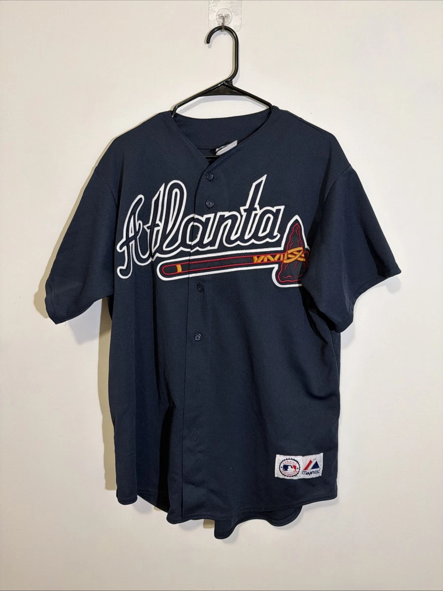 Majestic Atlanta Braves Blue MLB Fan Apparel & Souvenirs for sale