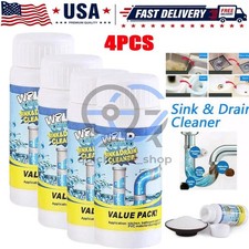 4x Fast Drain Remover Hot Sink Pipe Dredge Qu...
