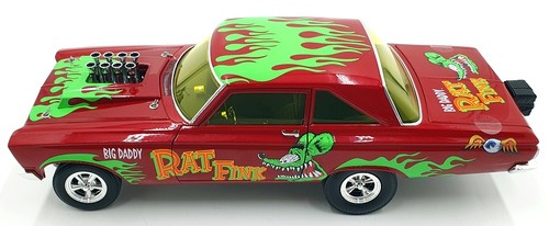 Acme scala 1/18 pressofuso A1806508 - 1965 AWB Plymouth Big Daddy Rat Fink - Foto 3 di 5