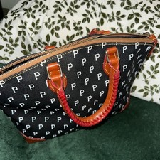 Dooney  Bourke MLB Pittsburgh Pirates Satchel Bag, Black Monogram