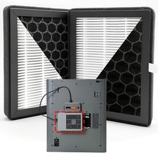 2PK P2S Air Filter for Bambu Lab X2D,P2S External Exhaust Fan HEPA 13 Activated