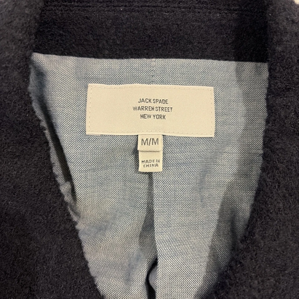 Jack Spade Warren Street Wool Chore Coat Navy Blue Jacket Size Medium - Image 4 of 4