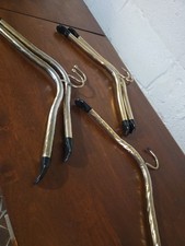 5 LEE ROWAN 24K GOLD PLATED HANGERS - HEAVY DUTY-SOLID- MID-CENTURY RETRO Mixed