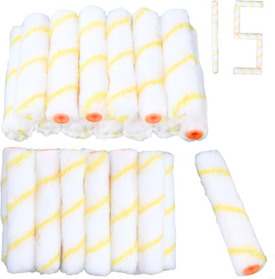 15-Pack 6-Inch Mini Refill Paint Roller Covers, 3/8-Inch Nap, Polyester - Tight