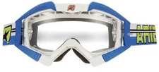 ARIETE 13950-TBAL MX GOGGLES RIDING CROWS TOP WHITE BLUE OUTRIGGERS 905429