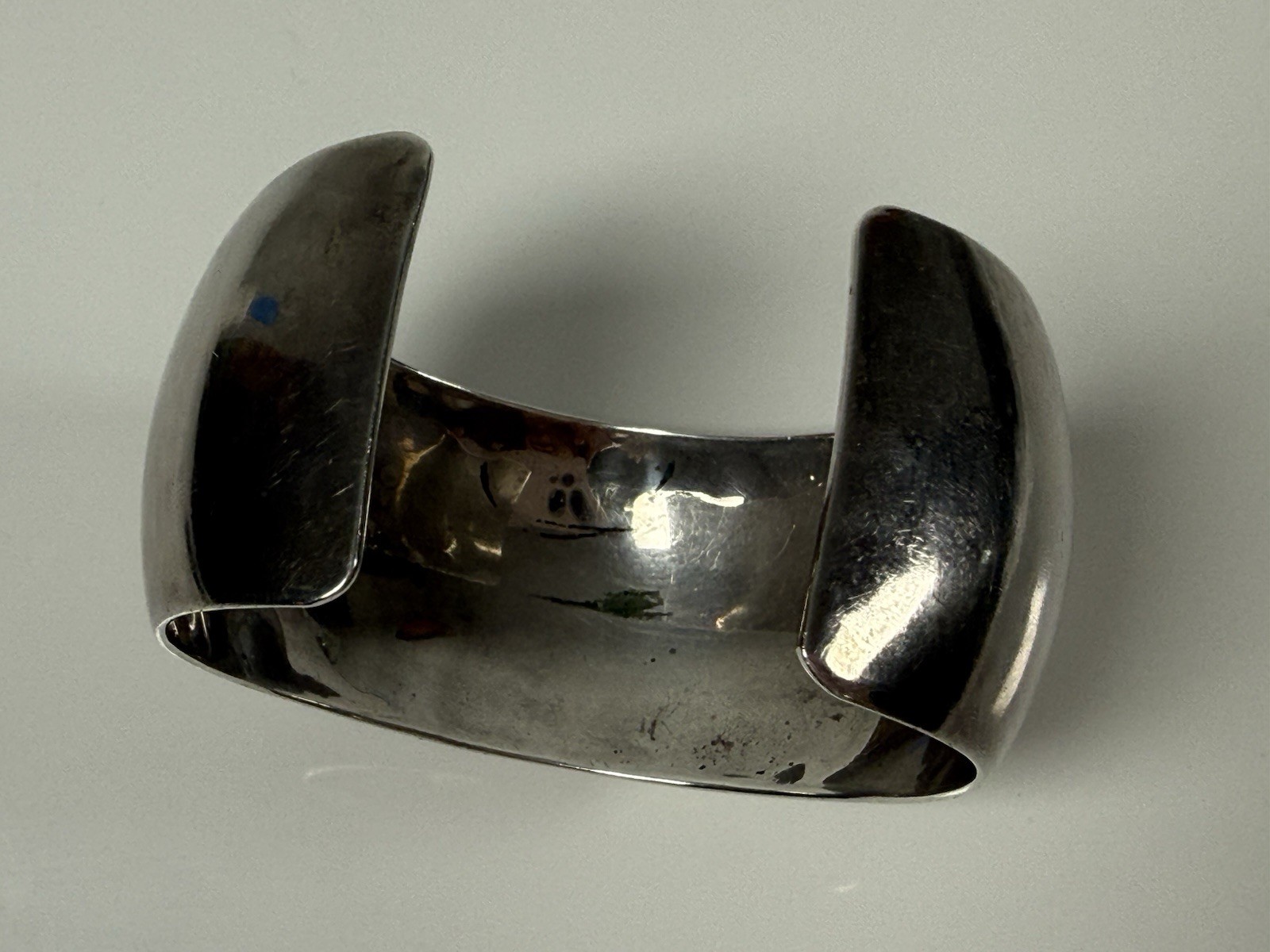 Vintage J. Wright Solid Sterling Silver Cuff Brac… - image 7