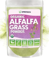 XPRS Nutra Organic Alfalfa Powder - Premium Vegan 4 Ounce (Pack of 1) 