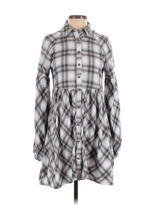 NWT Blu Pepper Women Gray Casual Dress S