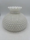 Vintage Oil Electric Lamp Shade White Hobnail Milk Glass Replacement