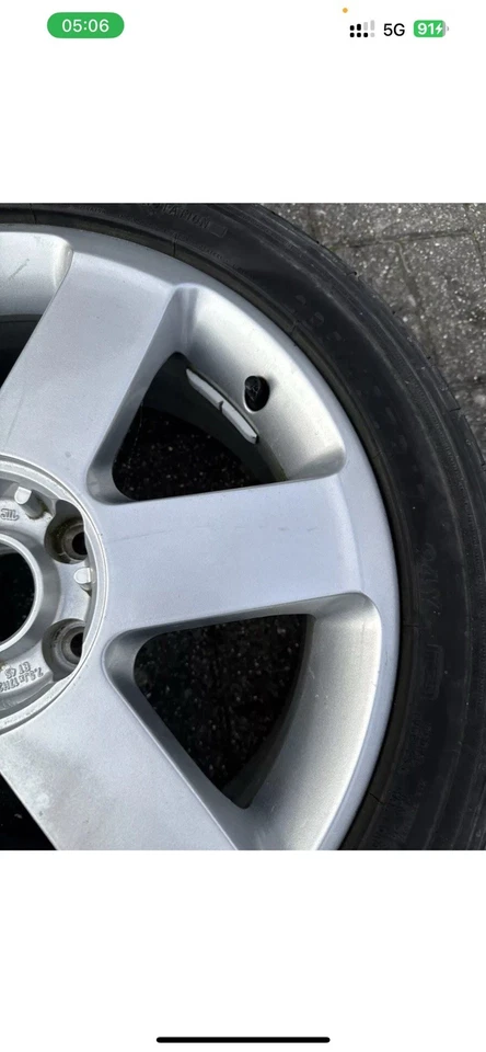 GENUINE Audi A4 8E B6 B7 7, 5x17 ET45 ALLOY WHEEL 8E0601025J X1 #5 - Image 3 of 4