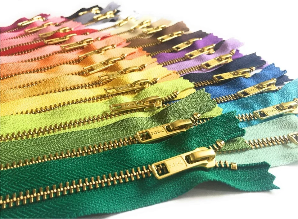 25 Color Gold Metal Zippers Pack - Image 4 of 4