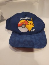 Pikachu 025 2021 Youth Ball Cap Hat Snapback Baseball Pokemon