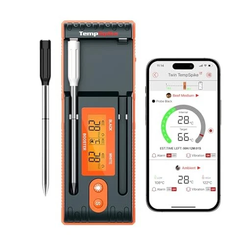 Twin Tempspike 150M Truly Wireless Meat Thermometer With 2 Meat UK