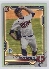 2021 Bowman Draft 1st Edition Sky Blue Foil Cade Povich #BD-104 3lf