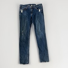 RAG  BONE Blue Denim Distressed Stretch Skinny Jeans Pants Sz 30