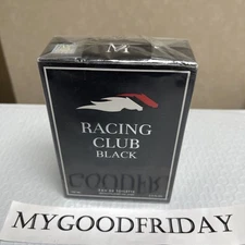 Racing Club Black Cologne 3.4 fl oz EDT for Men By Mirage Brands Spray Fragrance
