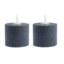 Aquarium Air Stone 2-Pack: Oxygen Diffuser for Fish Tank, Hydroponics Pond