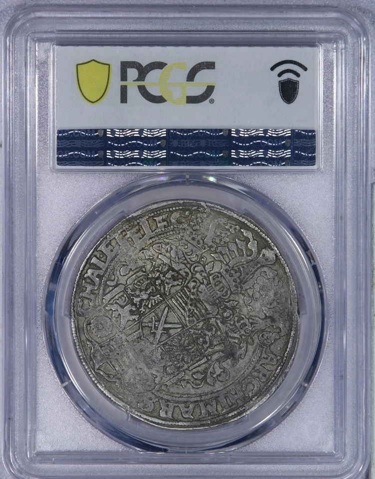 1558 HB Saxony Thaler PCGS XF40 Dav-9795 - Image 2 of 4