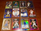 Jalen Brunson High End  Insert Lot With 3 AUTOS /25 KNICKS PRIZM BLUE PURPLE.WOW