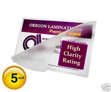 1000/pack School ID Cards Hot Laminating Pouches 5 Mil 2-1/2 x 3-5/8