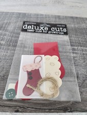 Christmas Stocking - Die Cut Laser - New Deluxe Cuts Scrapbooking Retired 29