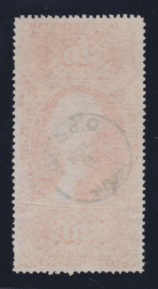 US R99c $20 Probate of Will Used XF w/ SON Handstamp & PSAG Cert SCV $3250 - Image 2 of 3