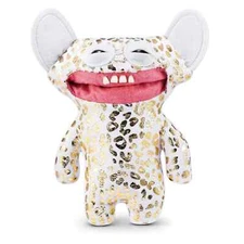 New Fuggler Gold Leopard Foil Fuggs GRIN GRIN White Funny Ugly Monsters 9" Zuru