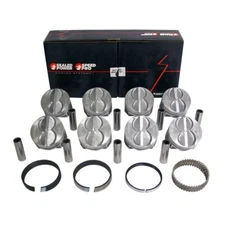Speed Pro FMP H273CP60 Ford SBF 289 302 Flat Top Pistons + Moly Rings Kit 4.060"