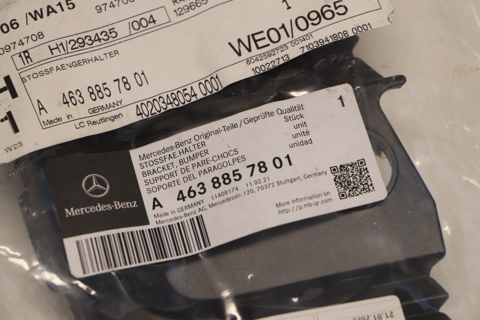 Mercedes Benz W463 G63 AMG Verkleidung Stoßfängerhalter NEU NOS 