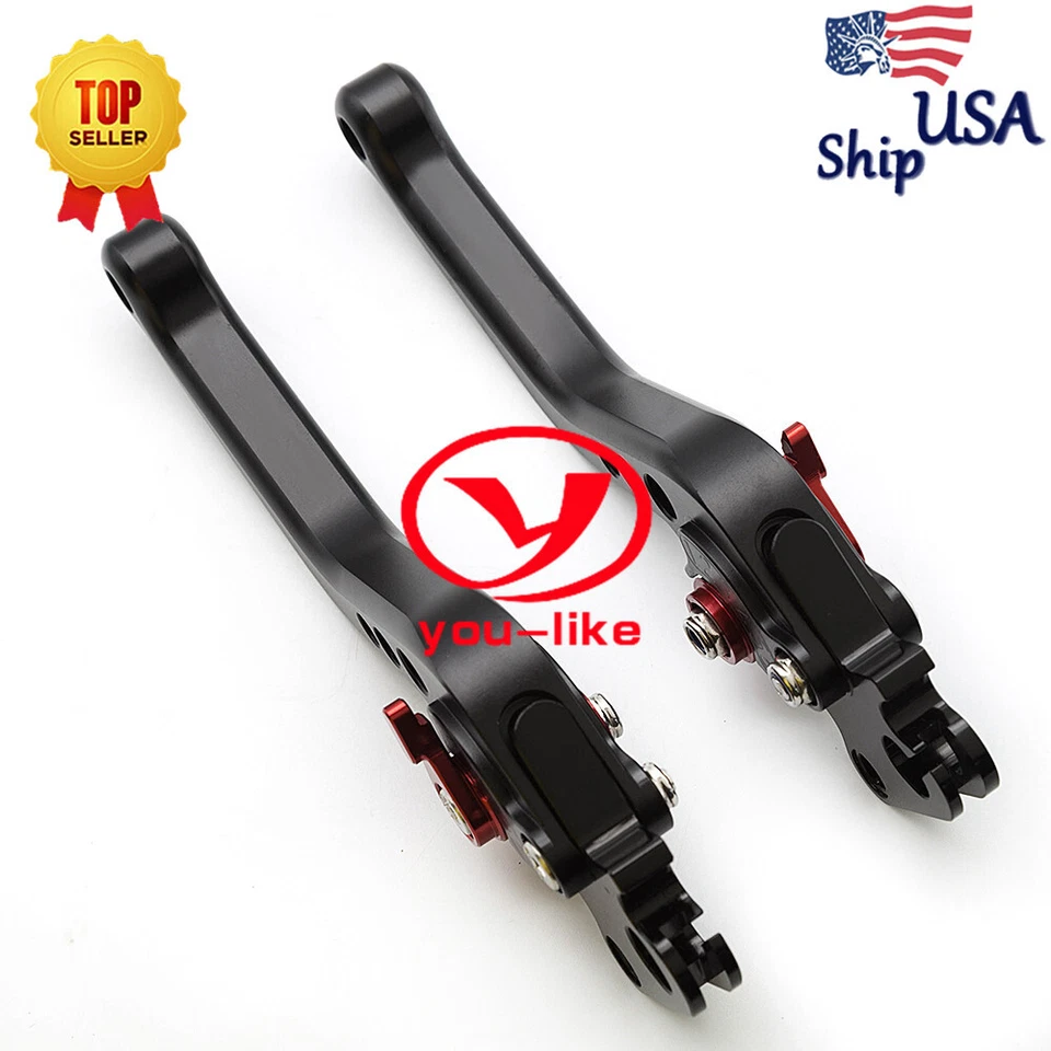 Palanca de embrague de freno corta CNC negra para Ducati Streetfighter 848 2012-2015 2014 Foto 4 de 4