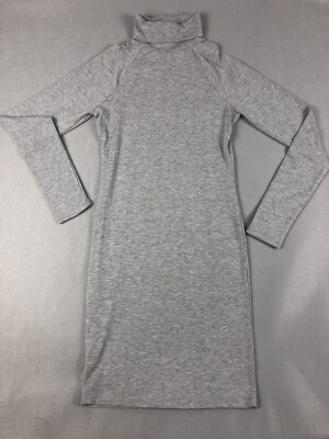 forever 21 turtle neck gray long sleeve dress size S