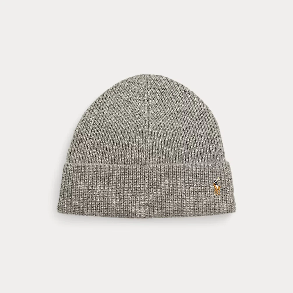 Polo Ralph Lauren Rib-Knit Wool-Beanie Fawn Grey Heather NWT
Opens in a new window or tab