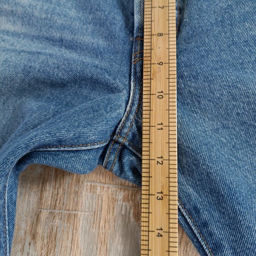 WOMENS Levis 501 Button Fly Blue Jeans Size 30x30 Actual 30x29 - Picture 6 of 12