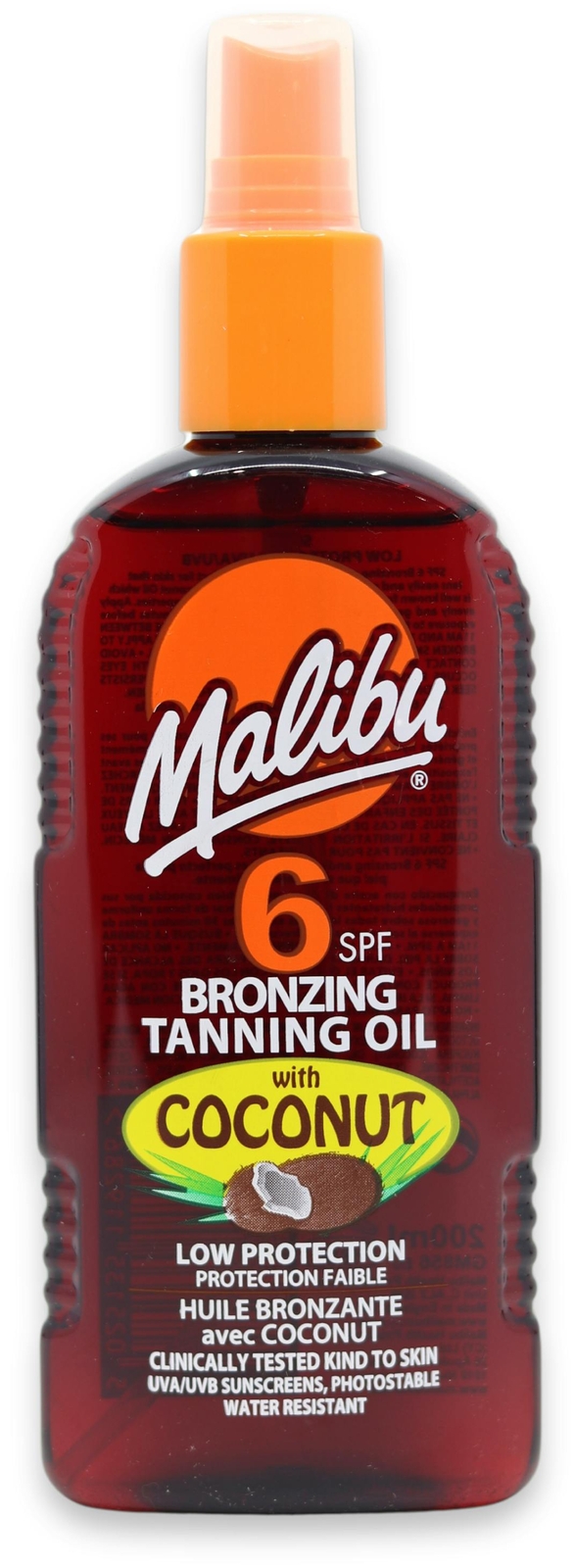 Malibu Coconut Bronzing Tan Oil SPF6 200ml X 1