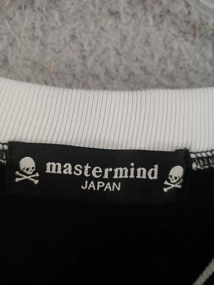 Camisa Mastermind Japón Grande Para Hombre Manga Corta Calavera y Huesos 100% Algodón Foto 3 de 4