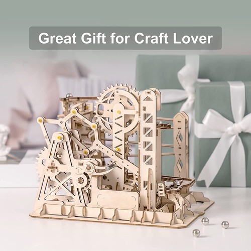 ROKR 3D Puzzle en Bois Marbre Nuit Ville Piste Sous-verre Kits de Construction Enfants Jouets - Photo 14/31