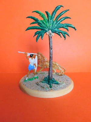 SCHNEIDER / ANIMAUX SAUVAGES : BELLE SCENE DE L'AFRIQUE AVEC 3 FIGURINES